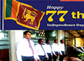Celebrating 77th Independence Day of the Democratic Socialist Republic of Sri Lanka